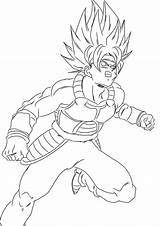 Bardock Dragon Ball Pages Coloring Getdrawings sketch template