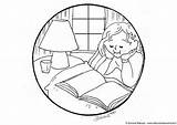 Reading Coloring Pages Large sketch template