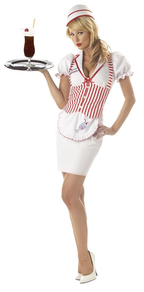 new 50 s soda shop sweetie waitress adult costume shops sodas and adult costumes
