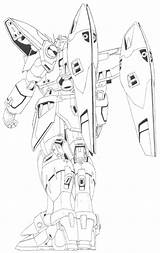 Gundam Wing Zero Xxxg 00w0 Back Coloring Lineart Pages Wiki Template Suit Mobile sketch template