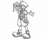 Hearts Kingdom Coloring Pages Disney Sora Heart Mikey King Tattoo sketch template