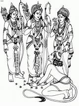 Sita Hanuman Laxman Rama Portal 4to40 sketch template