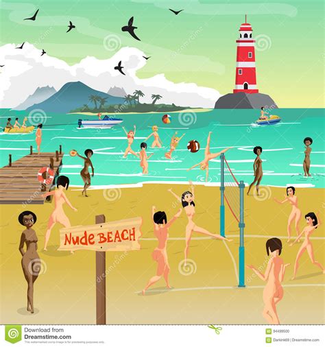 bare nake women beach