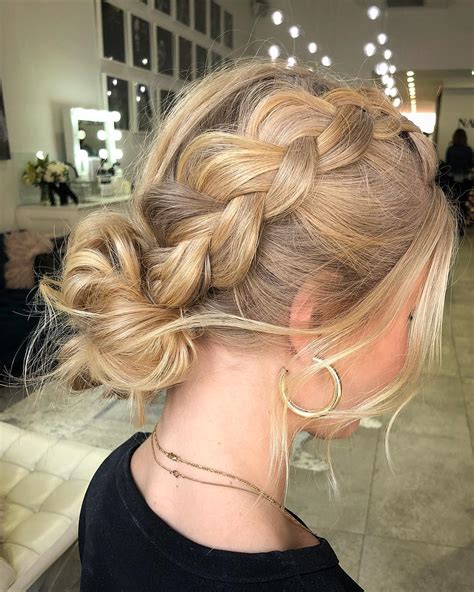 chic messy bun ideas  inspire   updo beautiful trends today