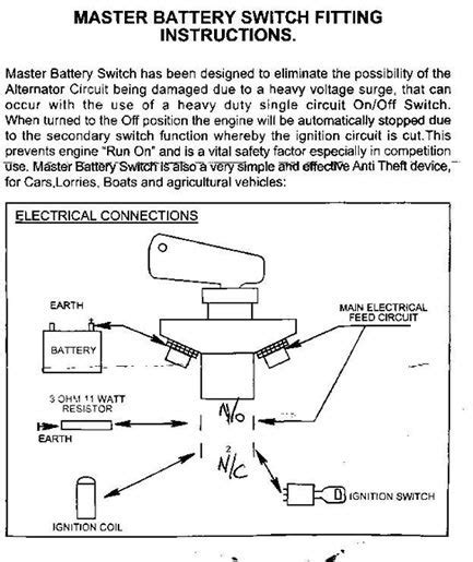 battery ignition cut  switch car preparation tr register forum