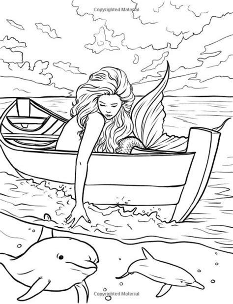 gambar mermaid barbie swimming dolphin coloring pages dolphins mermaids