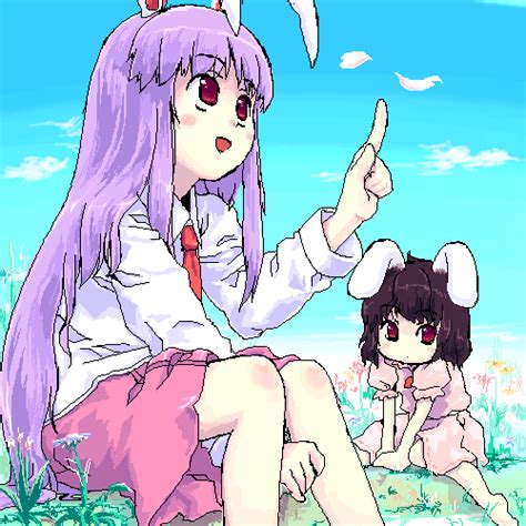 reisen udongein inaba and inaba tewi touhou drawn by sys suisei