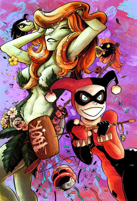 Poison Ivy And Harley Quinn Fan Art Feature By Madizzlee