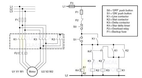 star delta motor starter wiring diagram webmotororg
