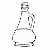 Vinegar Balsamic Bottle Sauce Oil Olive Drawn Illustrations Hand Line Soy Clip Stock Jar Sketch sketch template