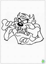 Coloring Taz Tasmanian Looney Tunes Dinokids Characters Merrie Pyrography Melodies Partilhar sketch template