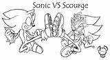 Sonic Scourge Vs Coloring Sketch Para Colorear Zitos Grim Deviantart Pages Scourage Print Search sketch template