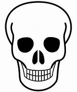 Skull Simple Clipart Skulls Sugar Outline Svg Halloween Transparent Background Clip Drawings Cliparts Template Icon Stencil Drawing  Plain Calavera sketch template