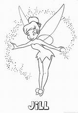 Tinkerbell Kleurplaat Naam Coloring Characters Tinker Madagascar sketch template