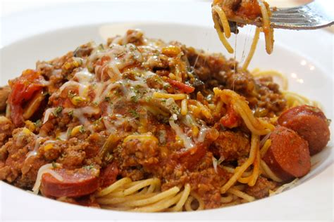 spaghetti  sausage  vegetables  heart recipes