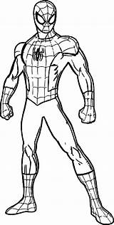 Spiderman Drawing Outline Coloring Print Pages Getdrawings sketch template