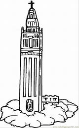 Big Coloring Pages Clock Ben Tower Template sketch template