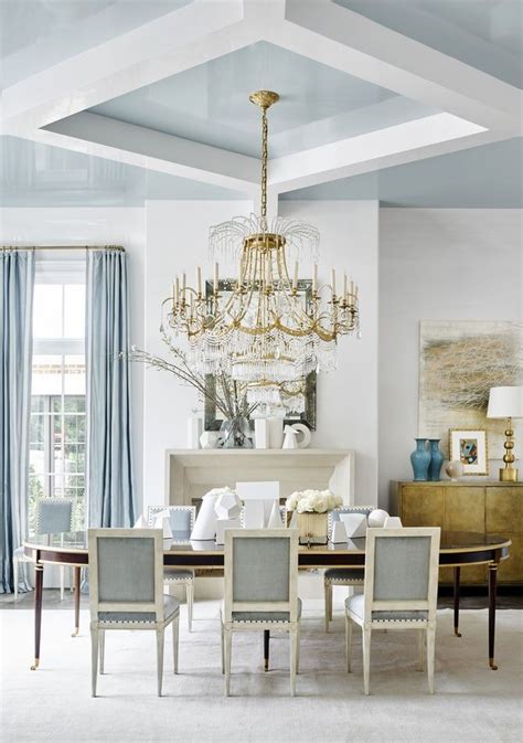 southeastern showhouse light blue dining room dining contemporary