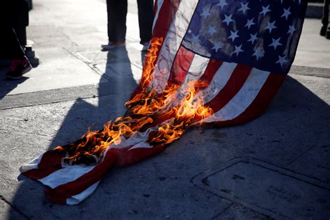 here s the funny thing about trump s flag burning tweet