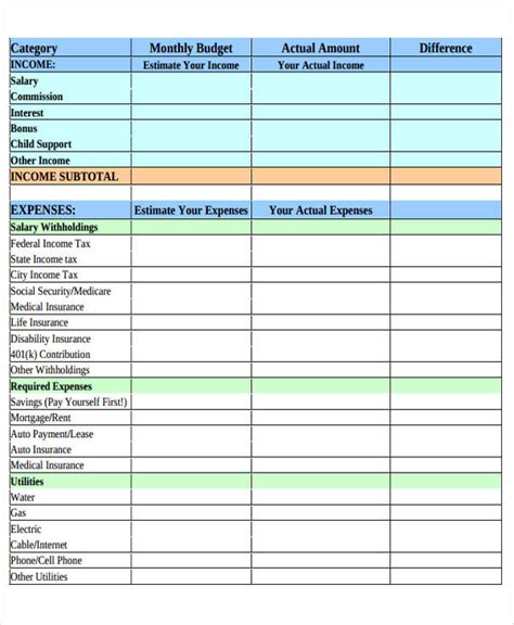 expense report templates word  excel