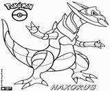 Haxorus Pokemons Pokémon Pintar Drago Drachen Tortank Fraxure Axew sketch template