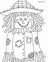 Coloring Fall Pages Scarecrow Doodle Kids Printable Scarecrows Sheets Leaves Adult Print Halloween Autumn Color Crafts Alley Colouring Getcolorings Easy sketch template