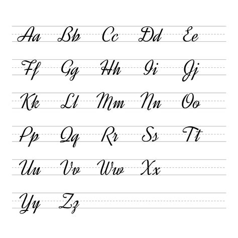 Cursive Alphabet Letters To Print