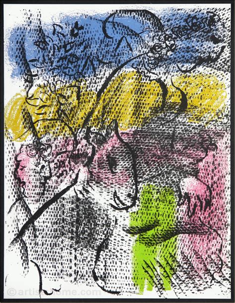 marc chagall original lithograph xxe siecle  woman  donkey buy limited edition