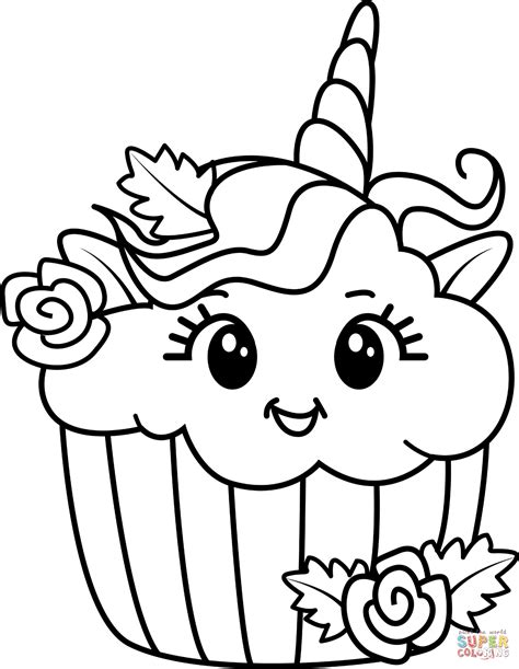 unicorn cake coloring page  printable coloring pages