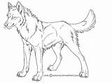 Wolf Coloring Pages Anime Wolfs Getdrawings sketch template