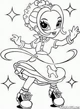 Coloring Lisa Frank Pages Girls Dance Glamour Colorkid Girl Kids sketch template