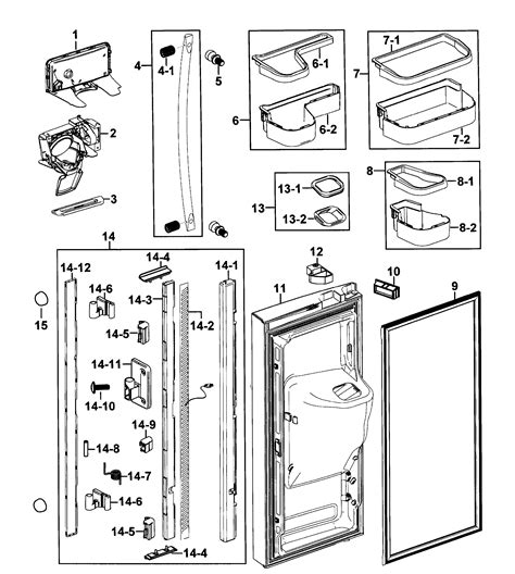 samsung refrigerator door parts diagram reviewmotorsco