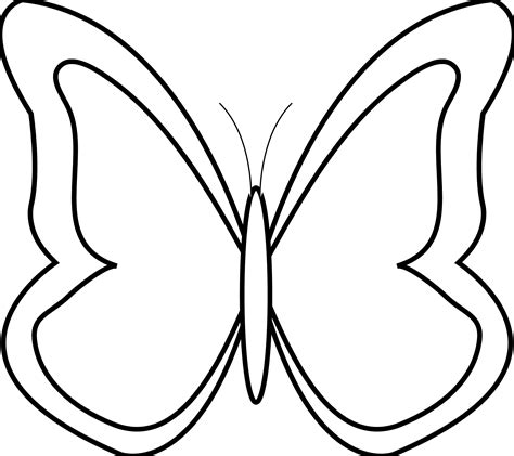 butterfly outline clipart clipartsco