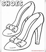 Coloring Shoe Pages sketch template