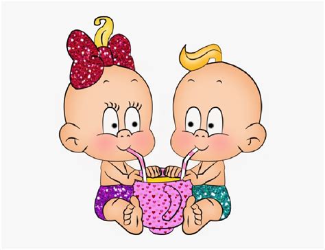 transparent twins png cartoon clip art baby girl  boy png  kindpng
