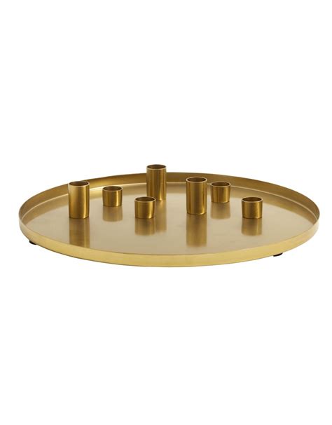 gouden schaal voor kaarsen kim interior design  gift store