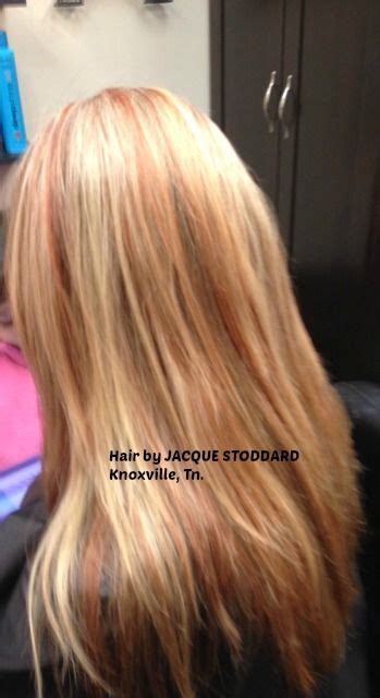 blonde hair with copper lowlights pictures blonde hair