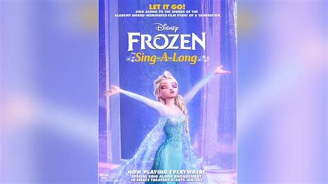 frozen sing  arrives  theaters abc news