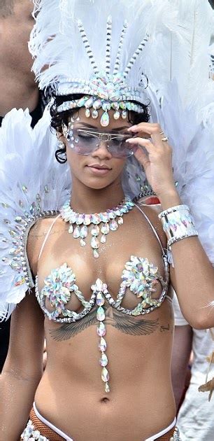 The Invisible Rihanna Go Wicked In Bejewelled Bikini At Barbados