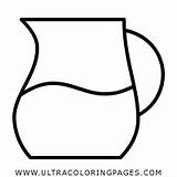 Jarra Colorare Vaso Bicchiere Ultracoloringpages Pintar Brocca Jug sketch template
