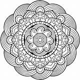 Mandala Coloring Pages Adult Flower Mandalas Adults Simple Drawing Large Colouring Color Waffle Printable Animals Easy Print Books Mandela Drawings sketch template