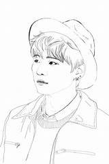 Bts Coloring Pages Kpop Drawings Colouring Line Printable Drawing Adult Outline Korean Template Anime Choose Board sketch template