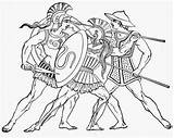 Spartan Greek Ancient Warriors Soldier Greeks Drawing Granger Clip Photograph Getdrawings Vector sketch template