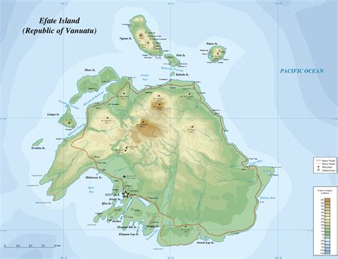 map  efate island worldofmapsnet  maps  travel information