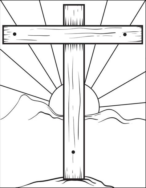 cross coloring page cross coloring page cross coloring pages easter
