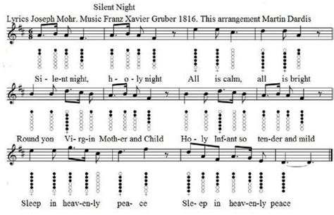 Silent Night Tin Whistle Sheet Music Irish Folk Songs