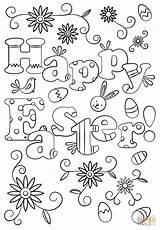 Ostern Frohe Ausmalbild Coloring sketch template