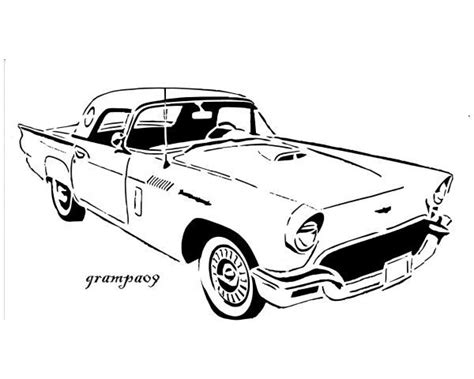 thunderbird car coloring pages sketch coloring page