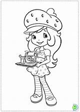Coloring Strawberry Shortcake Pages Dinokids Cute Close Print Kids sketch template