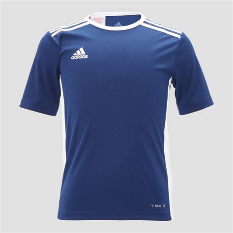 adidas entrada  voetbalshirt blauw kinderen